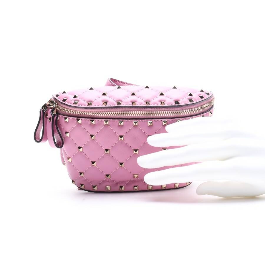 Image 4 of Rockstud Belt Bag Pink in color Pink | Vite EnVogue