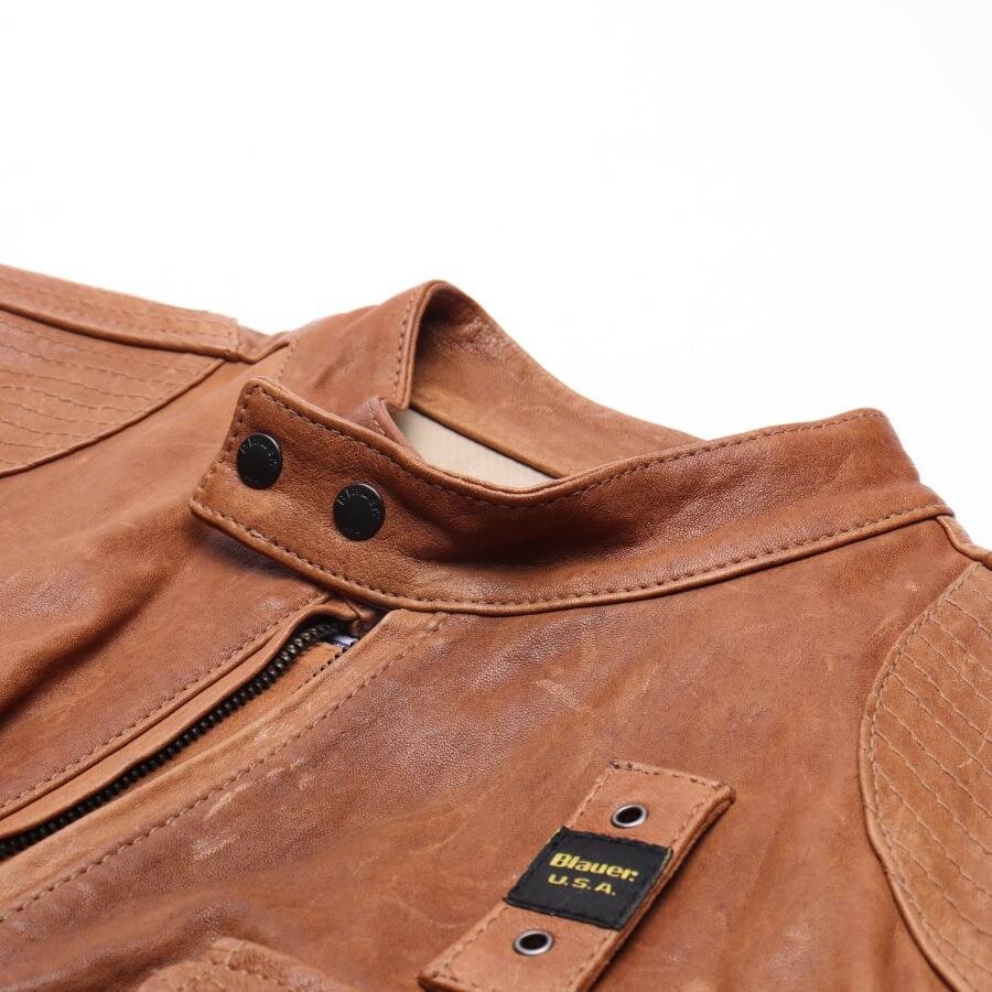 Image 3 of LeatherJacket M Brown in color Brown | Vite EnVogue