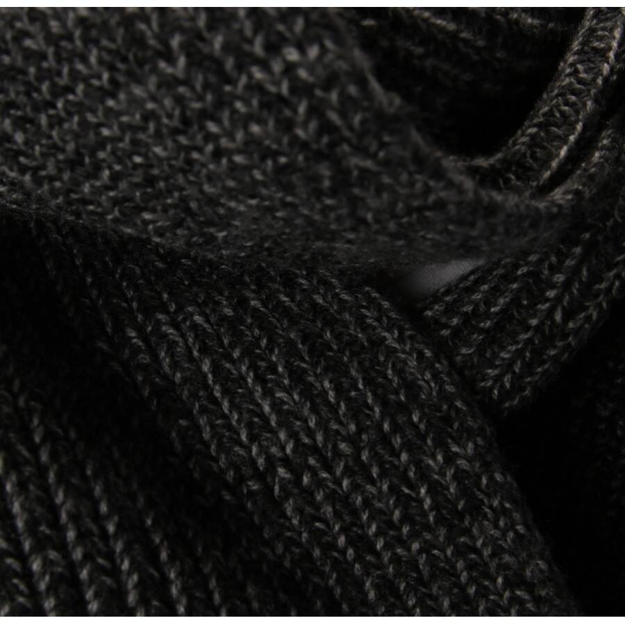 Image 2 of Wool Shawl Dark Gray in color Gray | Vite EnVogue