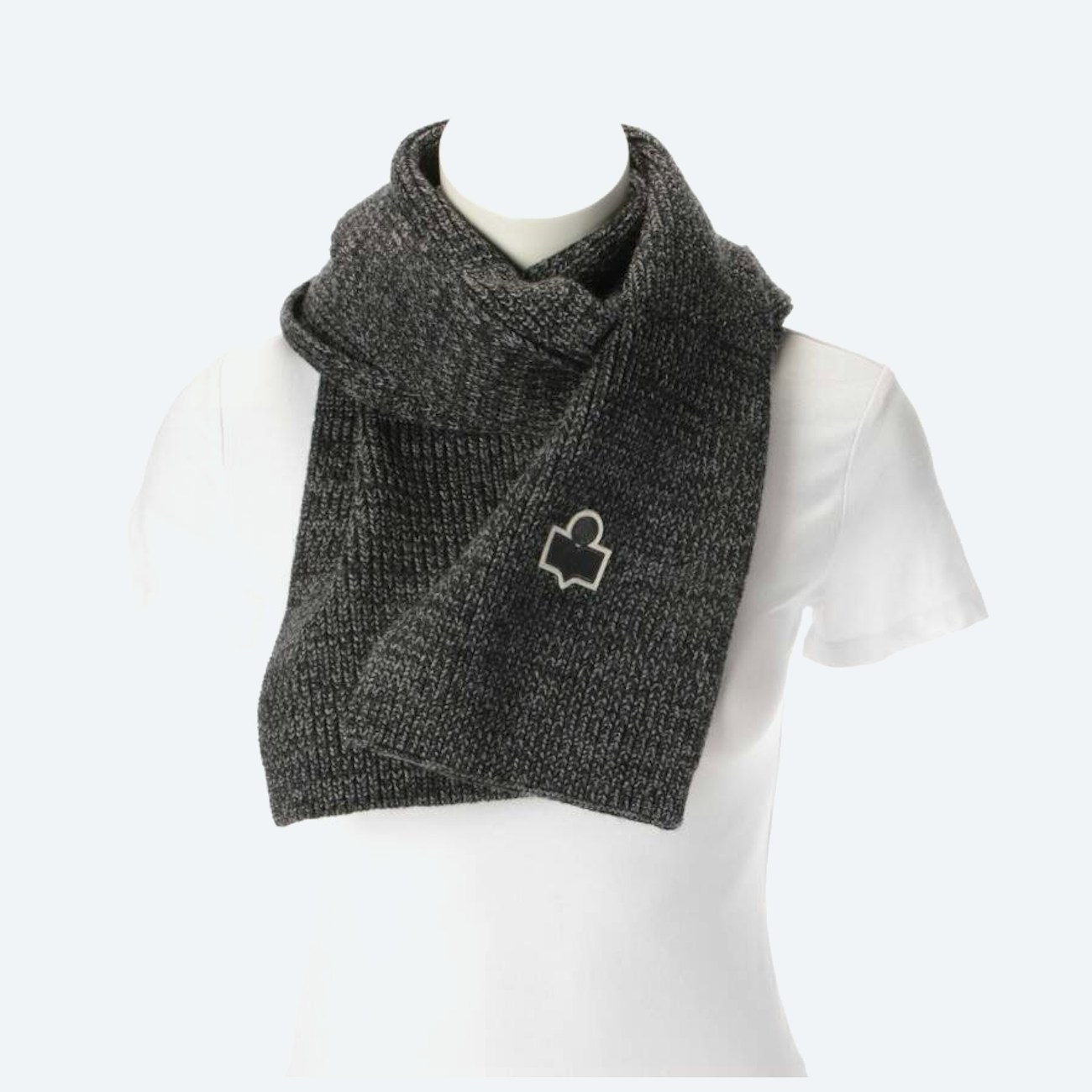 Image 1 of Wool Shawl Dark Gray in color Gray | Vite EnVogue