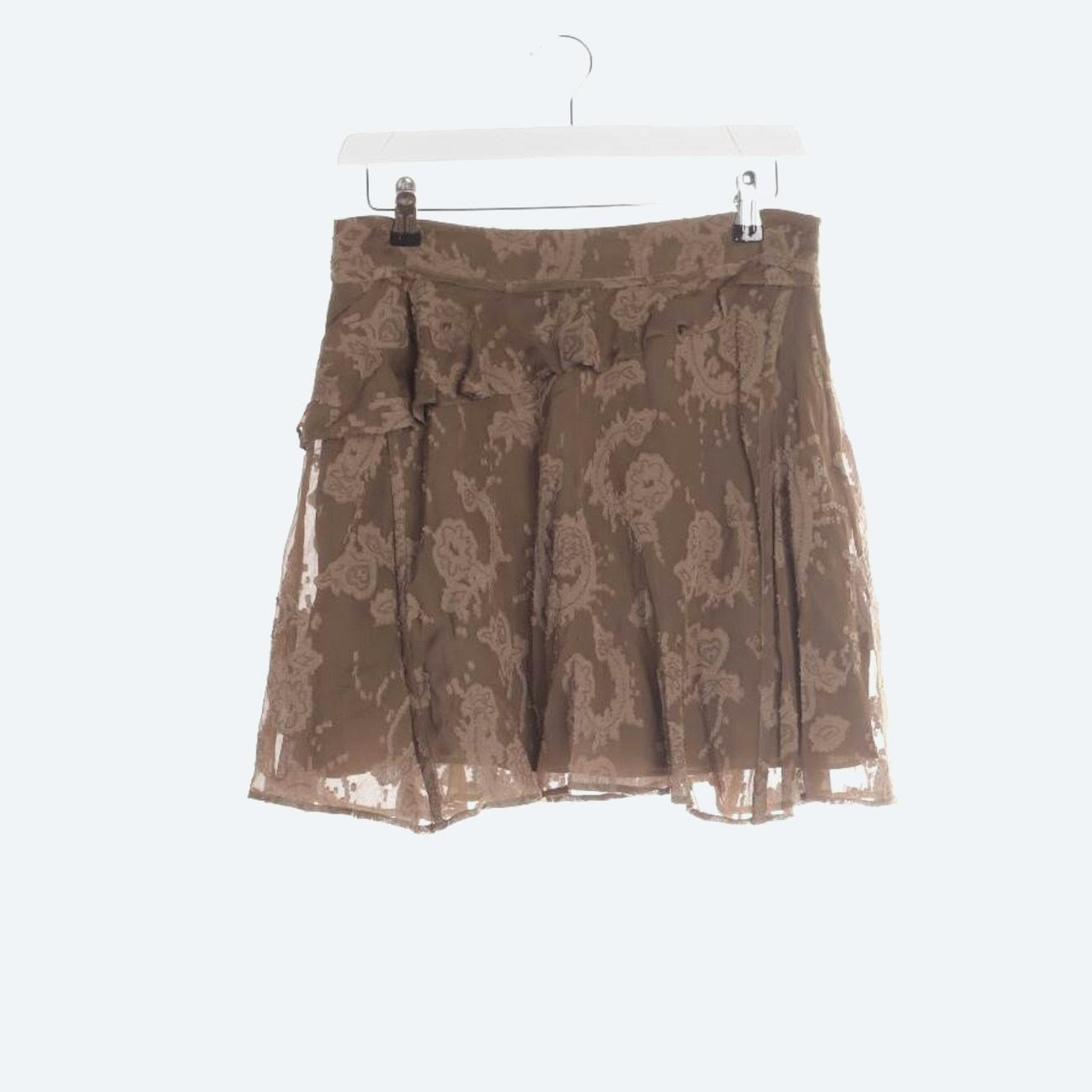 Image 1 of Mini Skirt 38 Camel in color Brown | Vite EnVogue