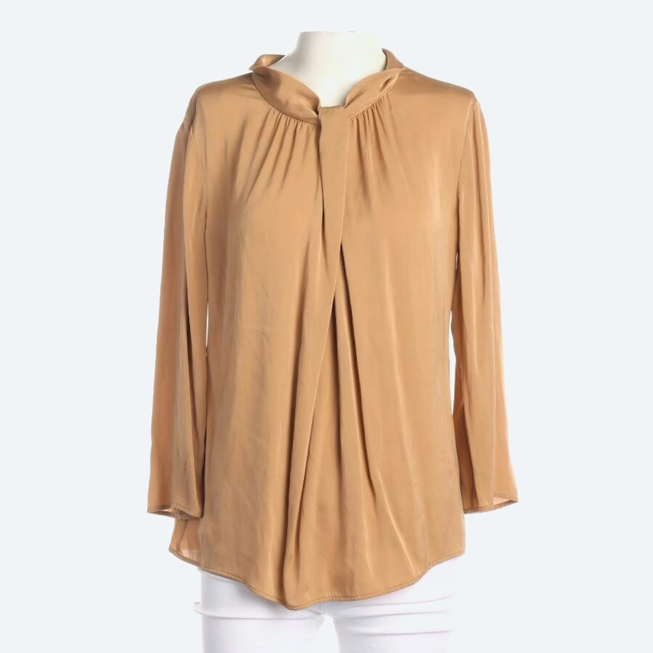 Image 1 of Shirt Blouse 38 Light Brown in color Brown | Vite EnVogue