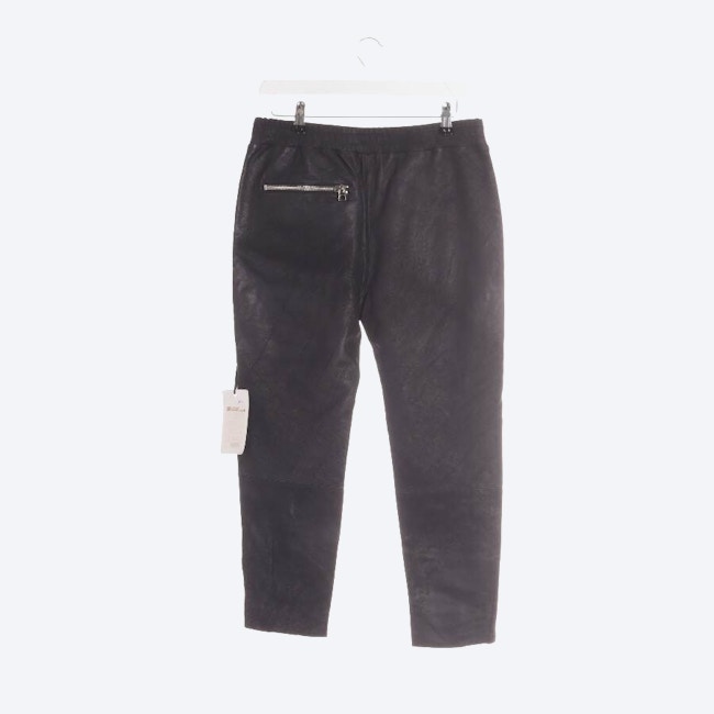 Image 2 of Leather Pants 46 Black in color Black | Vite EnVogue