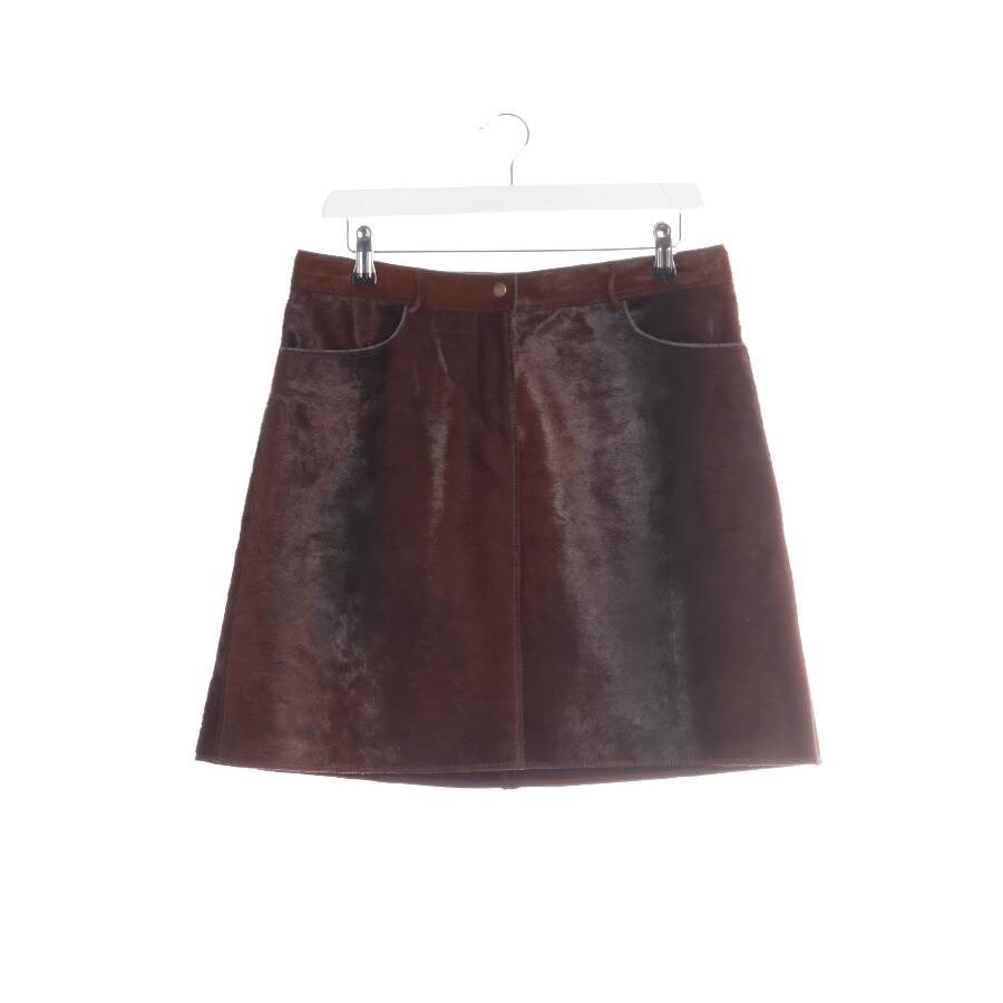 Image 1 of Leather Skirt 36 Brown in color Brown | Vite EnVogue