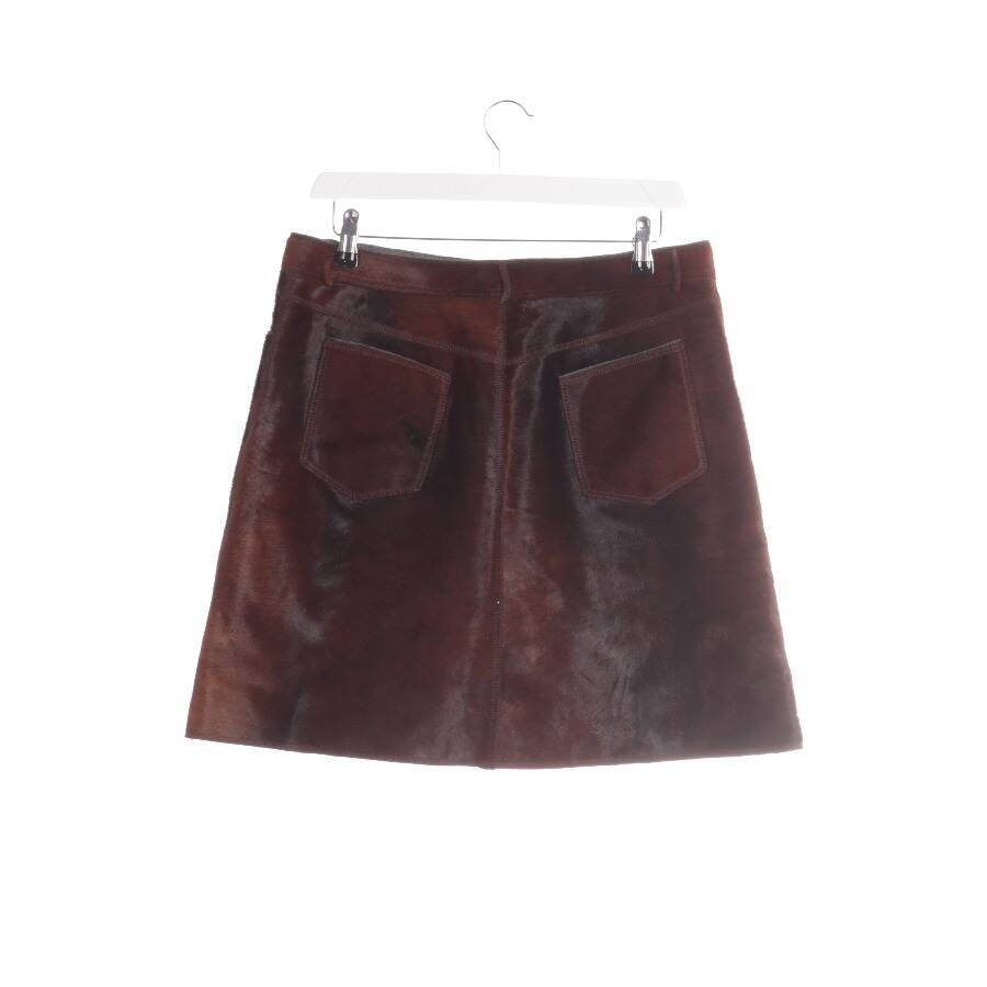 Image 2 of Leather Skirt 36 Brown in color Brown | Vite EnVogue