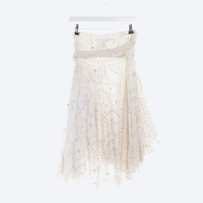 Image 2 of Silk Skirt 32 Cream in color White | Vite EnVogue