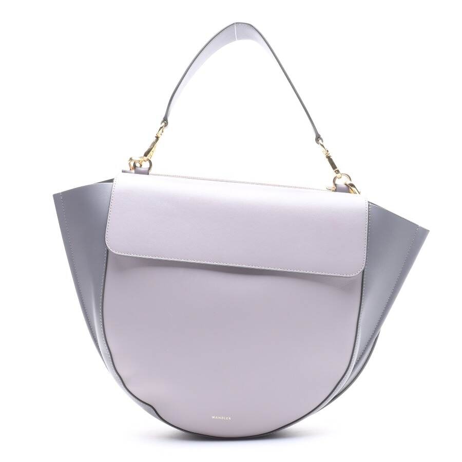 Image 1 of Hortensia Large Shoulder Bag Light Gray in color Gray | Vite EnVogue