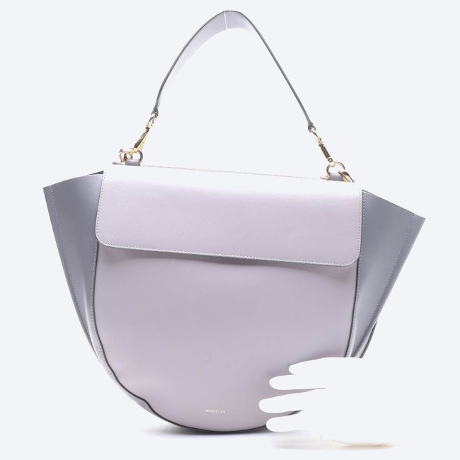 Image 4 of Hortensia Large Shoulder Bag Light Gray in color Gray | Vite EnVogue