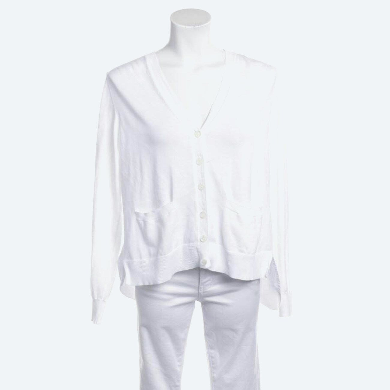 Image 1 of Cardigan L White in color White | Vite EnVogue