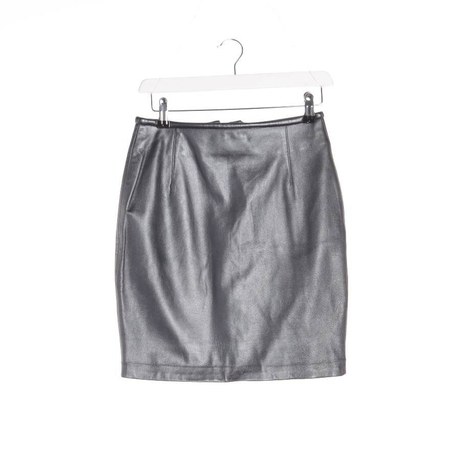 Image 1 of Leather Skirt 36 Light Gray in color Gray | Vite EnVogue