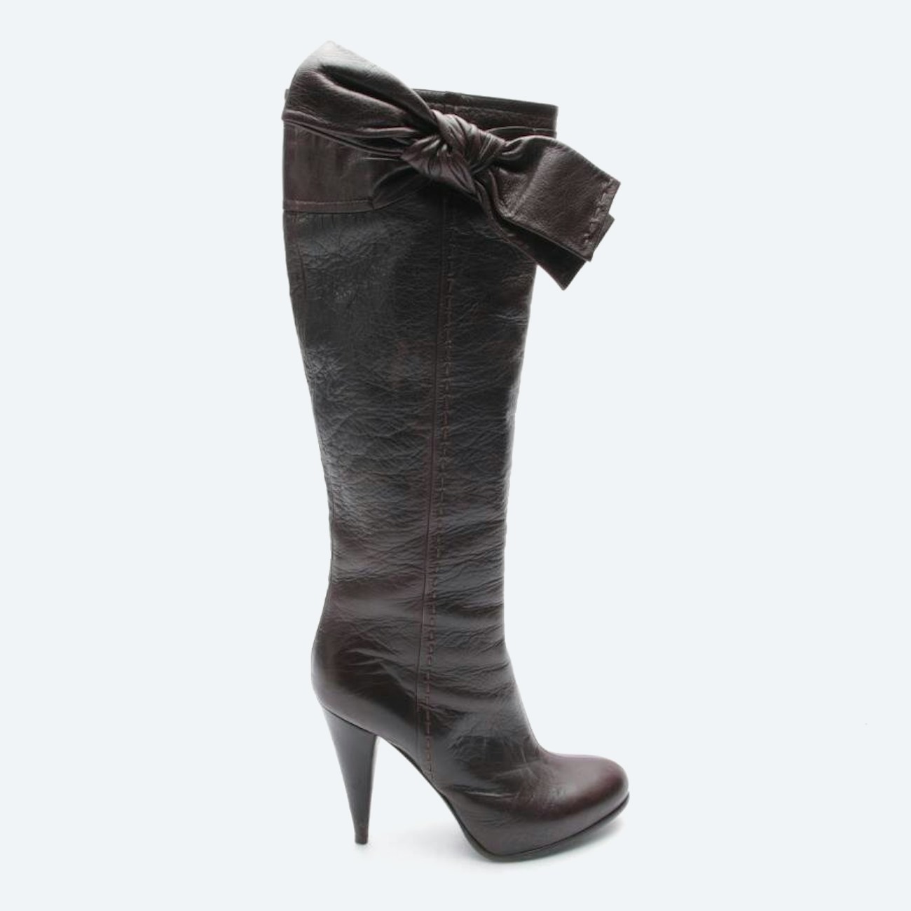 Image 1 of Boots EUR 37.5 Dark Brown in color Brown | Vite EnVogue