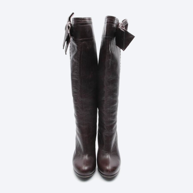 Image 2 of Boots EUR 37.5 Dark Brown in color Brown | Vite EnVogue