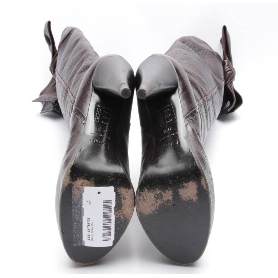 Image 4 of Boots EUR 37.5 Dark Brown in color Brown | Vite EnVogue