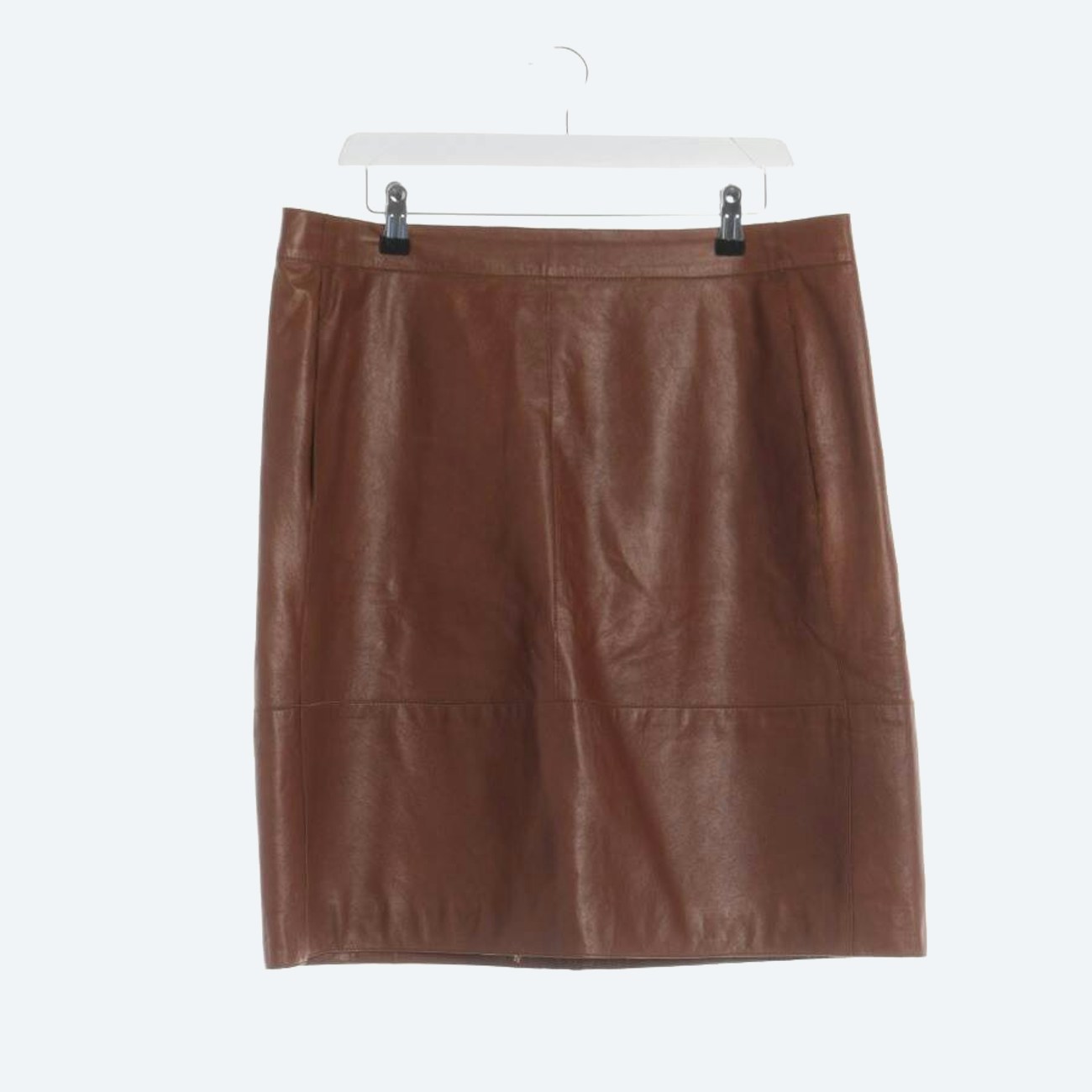 Image 1 of Leather Skirt 42 Brown in color Brown | Vite EnVogue