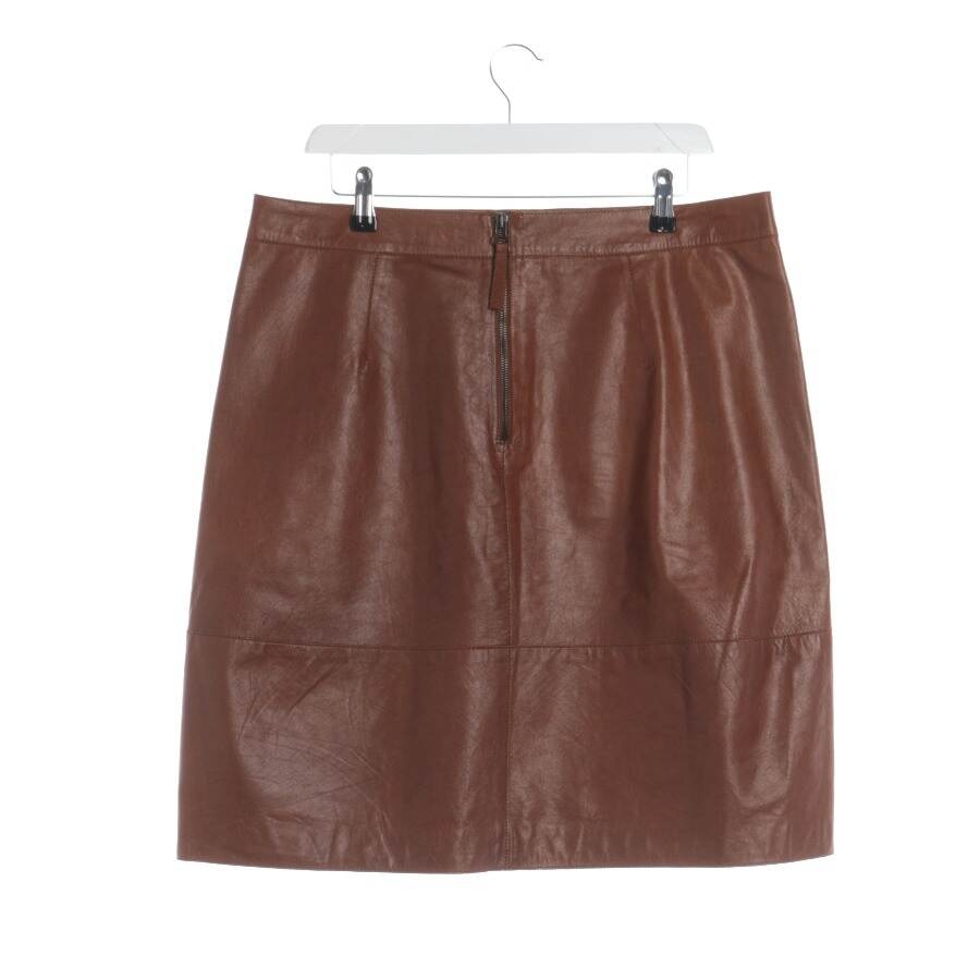 Image 2 of Leather Skirt 42 Brown in color Brown | Vite EnVogue