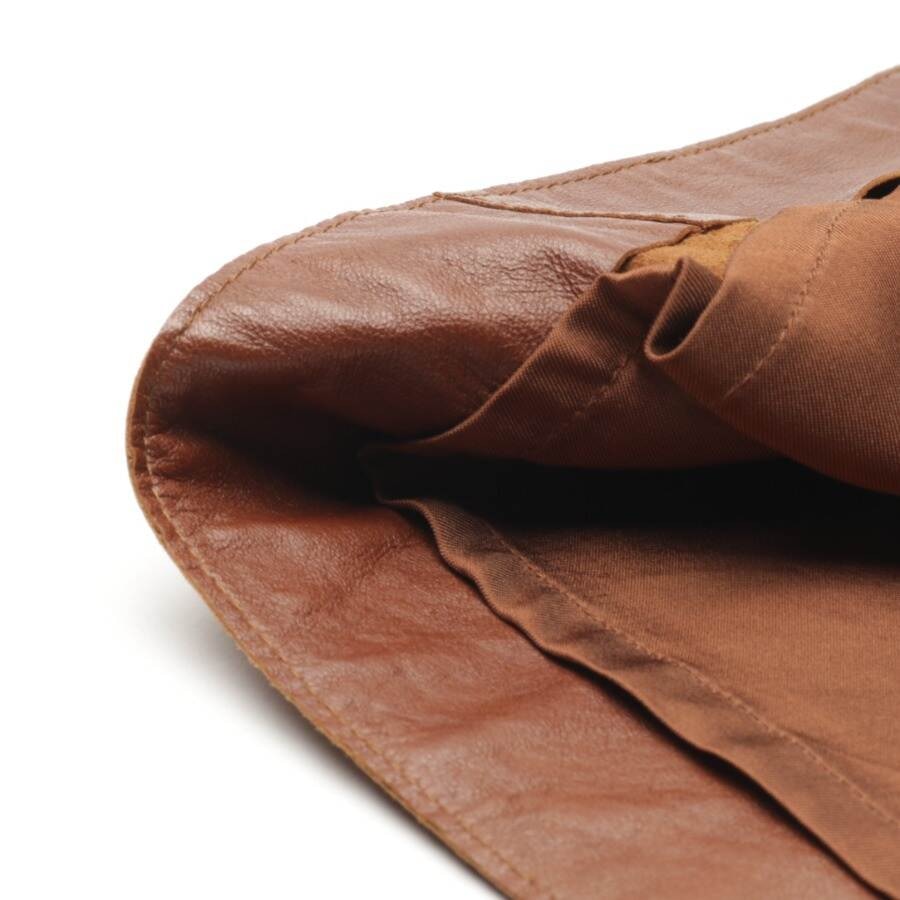 Image 3 of Leather Skirt 42 Brown in color Brown | Vite EnVogue