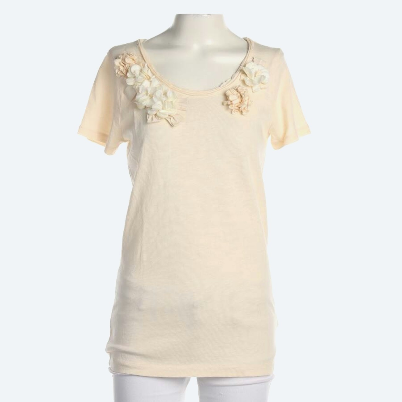 Image 1 of Shirt M Beige in color White | Vite EnVogue