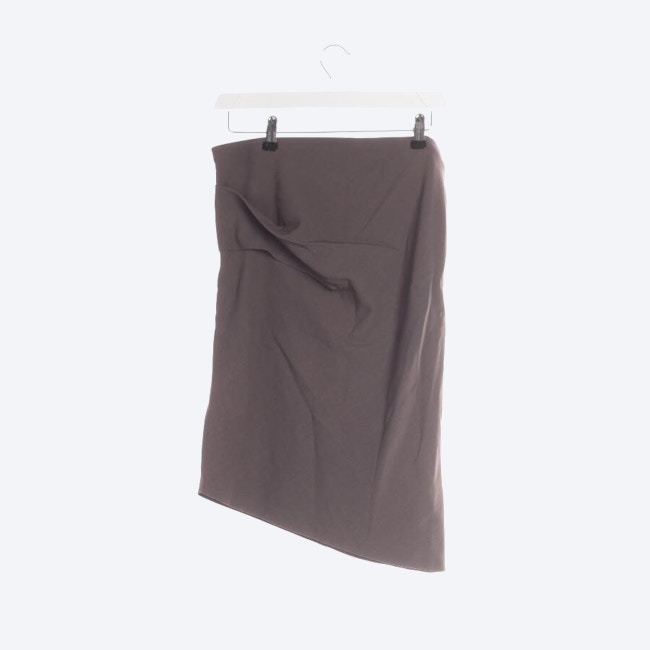 Image 2 of Skirt 36 Dark Brown in color Brown | Vite EnVogue