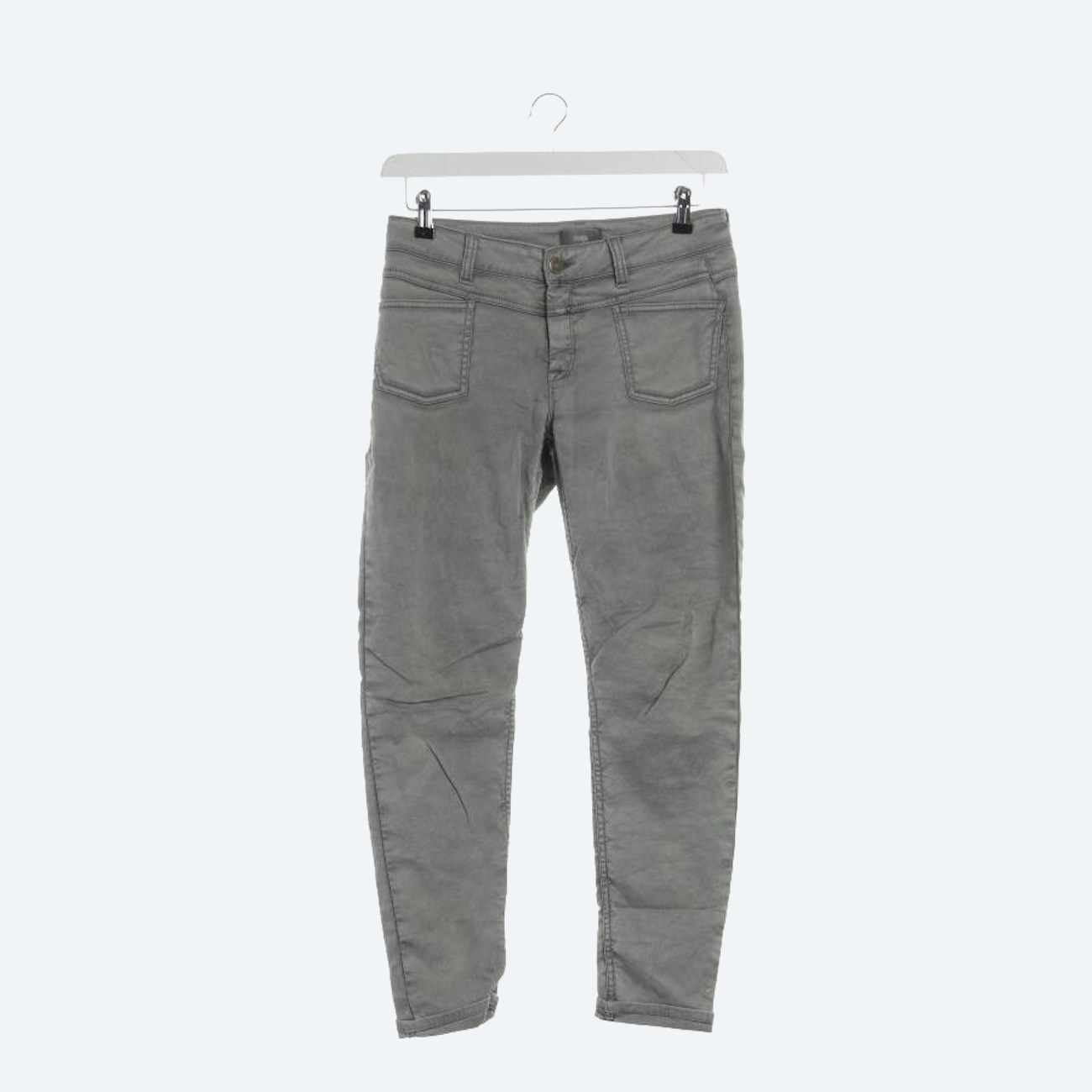 Image 1 of Trousers W28 Light Gray in color Gray | Vite EnVogue