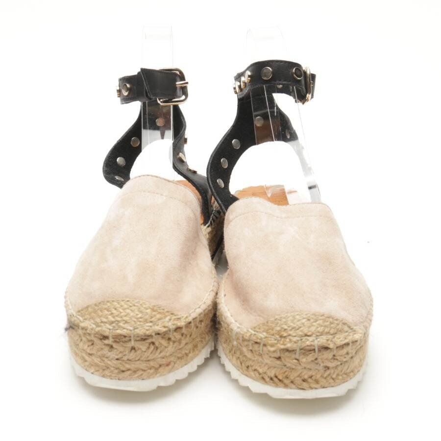 Image 2 of Platform Sandals EUR 37 Beige in color White | Vite EnVogue