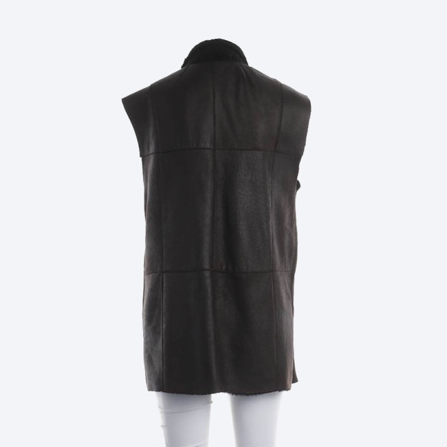 Image 2 of Leather Vest 40 Dark Brown in color Brown | Vite EnVogue