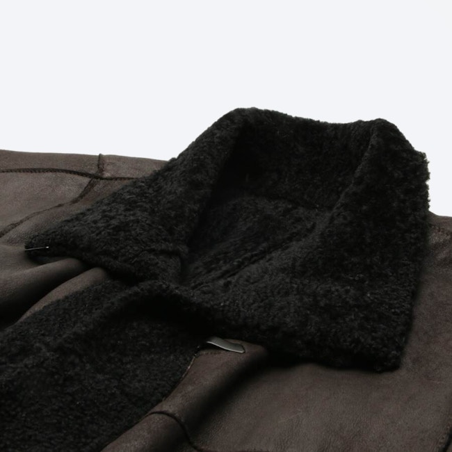 Image 3 of Leather Vest 40 Dark Brown in color Brown | Vite EnVogue