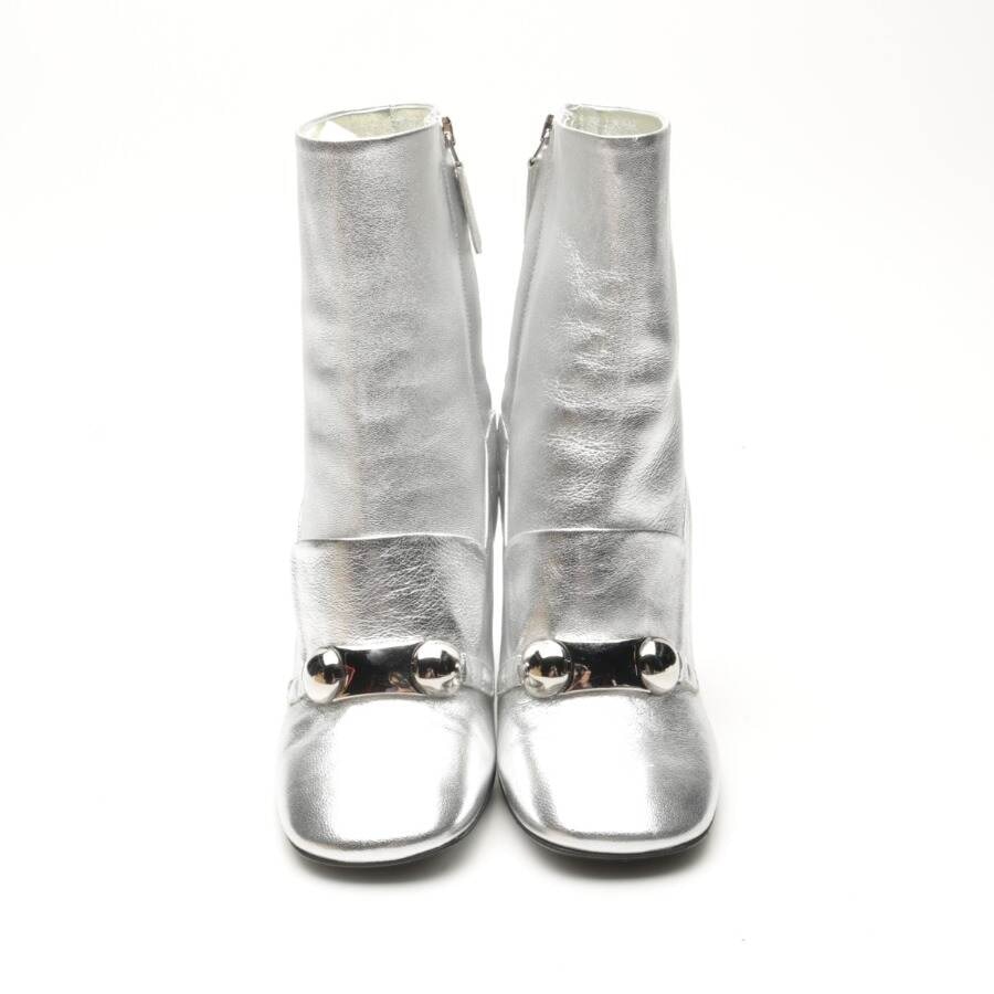 Image 2 of Ankle Boots EUR 38.5 Silver in color Metallic | Vite EnVogue