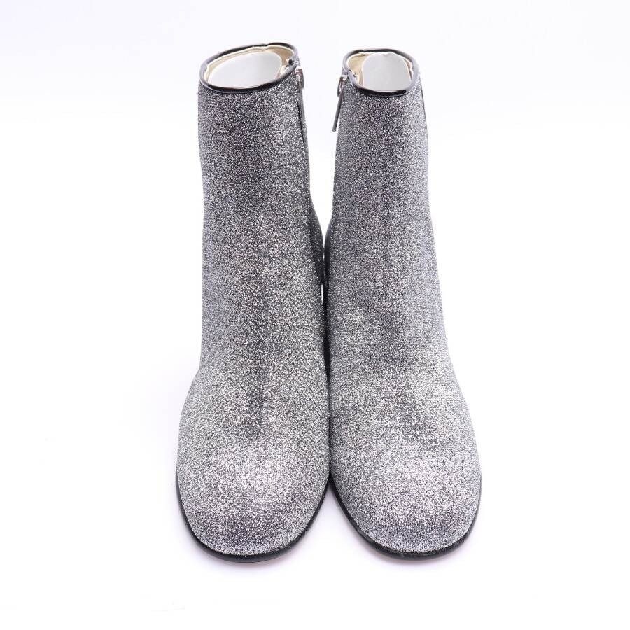 Image 2 of Ankle Boots EUR38 Silver in color Metallic | Vite EnVogue