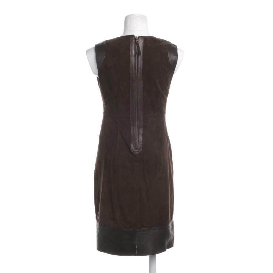 Image 2 of Leather Dress 38 Dark Brown in color Brown | Vite EnVogue