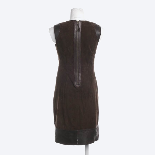 Image 2 of Leather Dress 38 Dark Brown in color Brown | Vite EnVogue