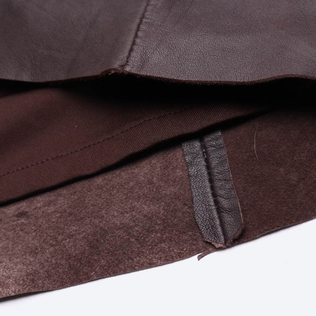 Image 4 of Leather Dress 38 Dark Brown in color Brown | Vite EnVogue