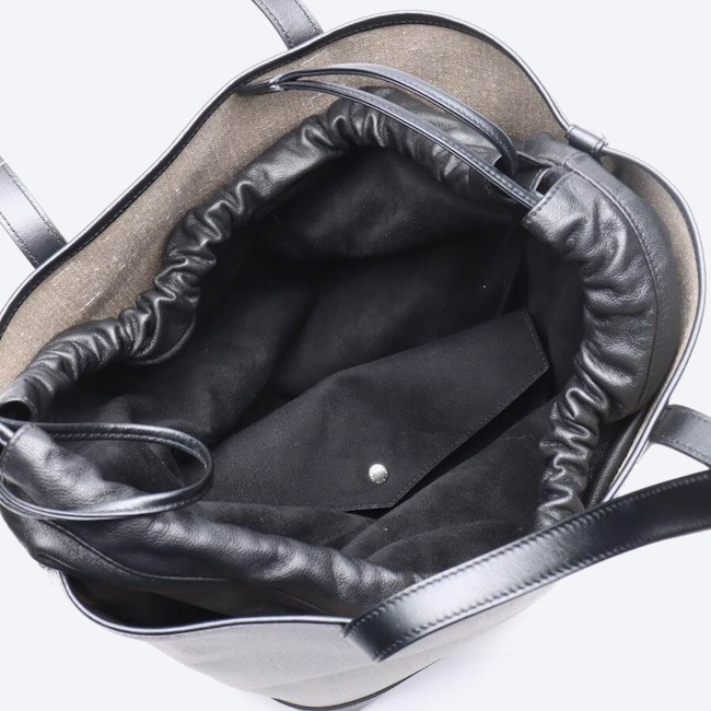 Image 5 of Canvas Tote Shoulder Bag Beige in color White | Vite EnVogue