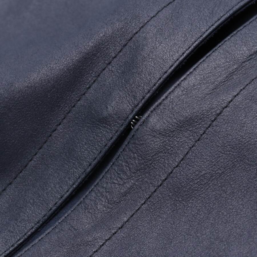 Image 3 of Leather Coat S Navy in color Blue | Vite EnVogue