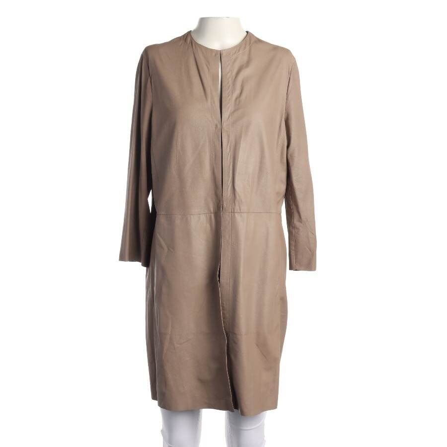 Image 1 of Leather Coat S Light Brown in color Brown | Vite EnVogue