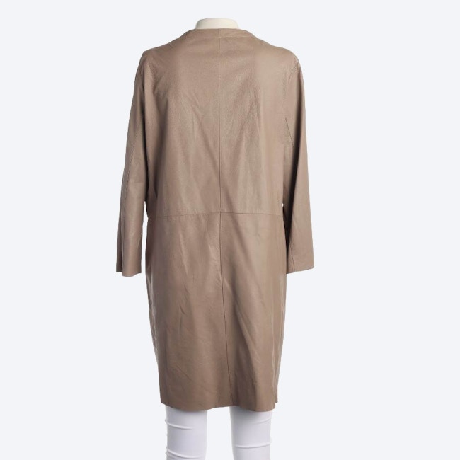 Image 2 of Leather Coat S Light Brown in color Brown | Vite EnVogue