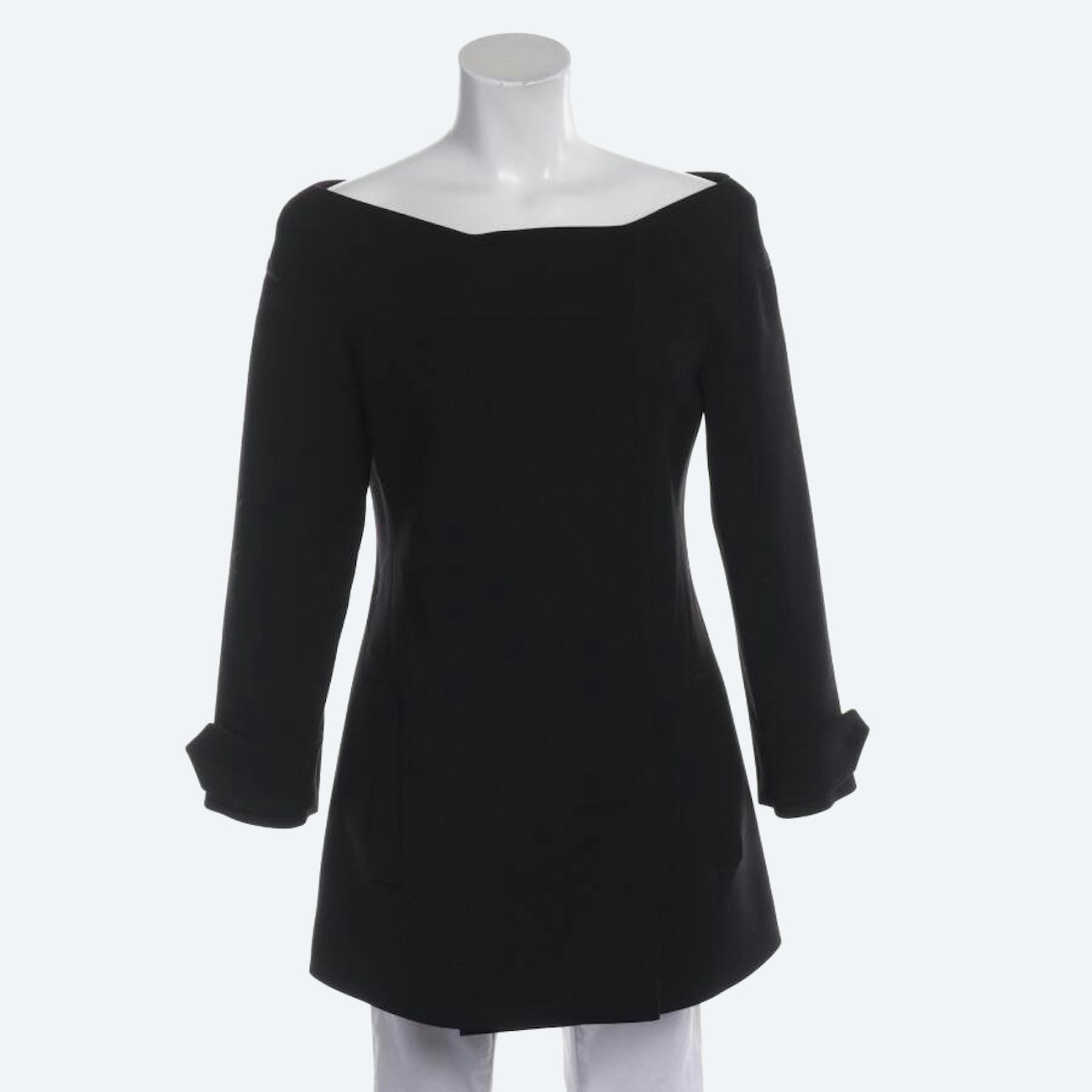 Image 1 of Wool Coat 36 Black in color Black | Vite EnVogue