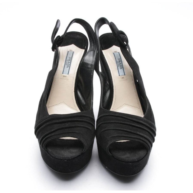 Heeled Sandals EUR 40.5 Black | Vite EnVogue