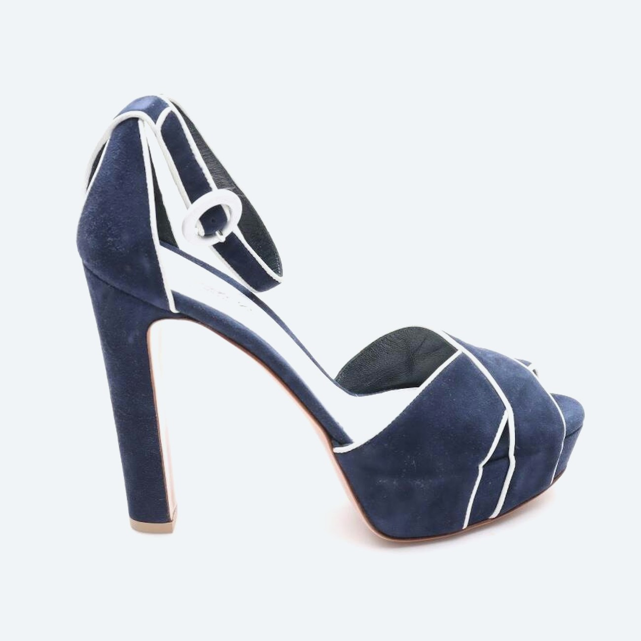 Image 1 of Heeled Sandals EUR 36 Navy in color Blue | Vite EnVogue