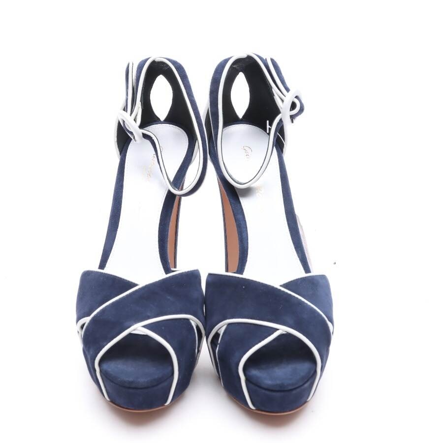 Image 2 of Heeled Sandals EUR 36 Navy in color Blue | Vite EnVogue