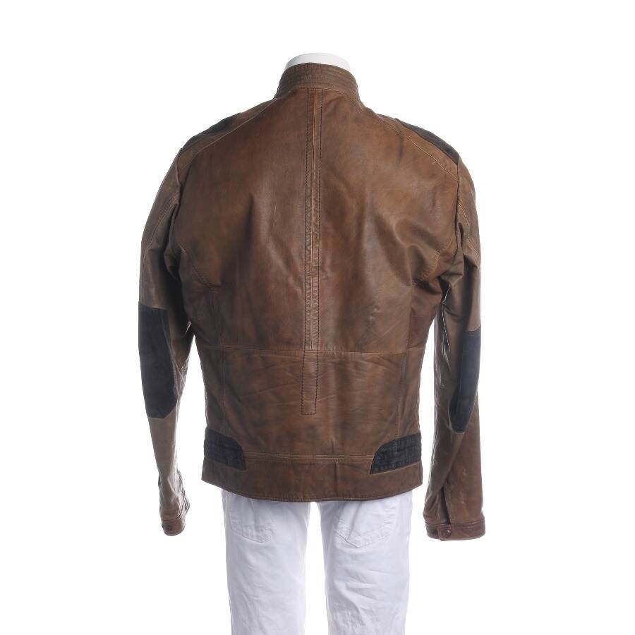 Image 2 of Leather Jacket 50 Light Brown in color Brown | Vite EnVogue