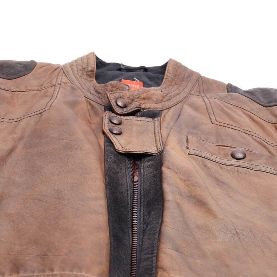 Image 3 of Leather Jacket 50 Light Brown in color Brown | Vite EnVogue