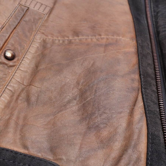 Image 4 of Leather Jacket 50 Light Brown in color Brown | Vite EnVogue