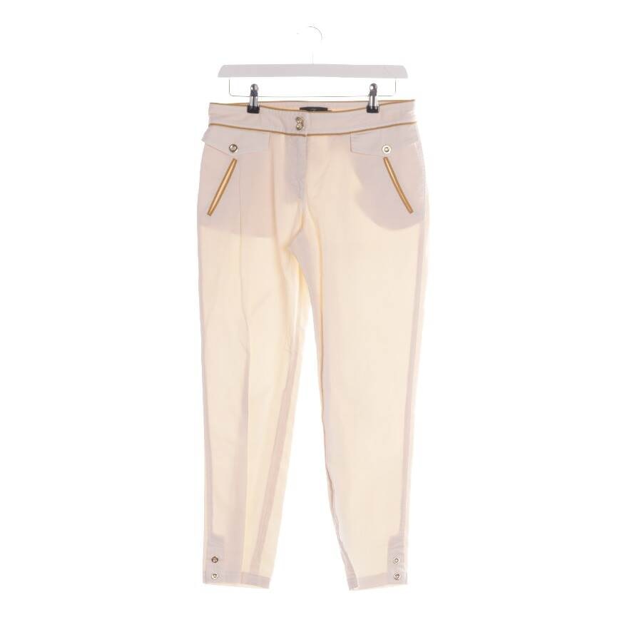 Image 1 of Trousers 42 Cream in color White | Vite EnVogue