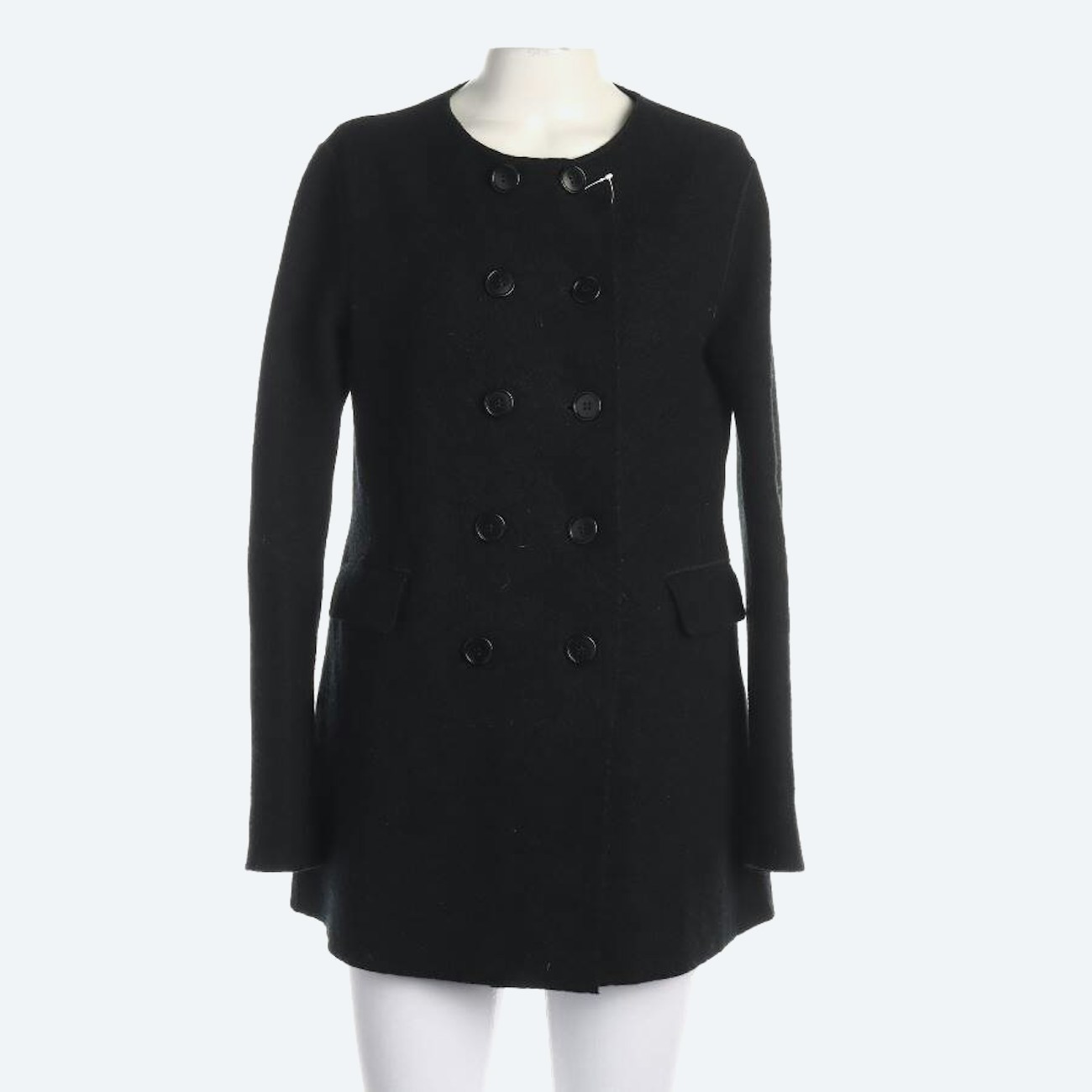Image 1 of Wool Coat M Black in color Black | Vite EnVogue
