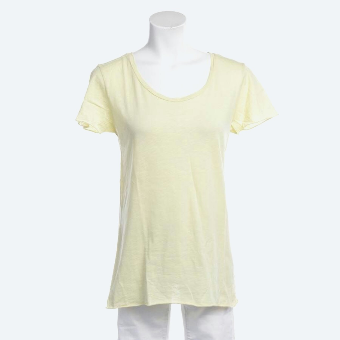 Image 1 of Shirt M Pastel Yellow in color Yellow | Vite EnVogue