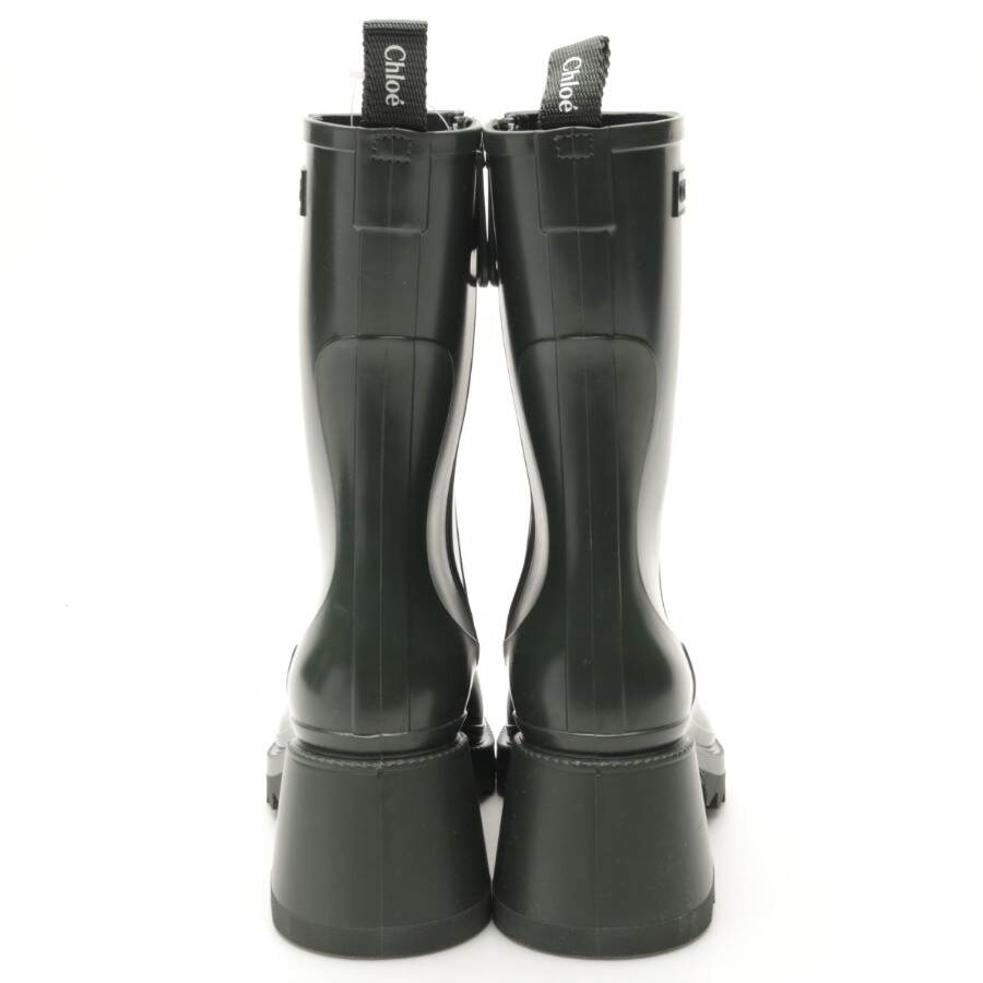 Image 3 of Rain Boots EUR 36 Dark Green in color Green | Vite EnVogue