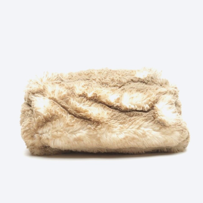 Image 3 of Eco Mongolia Fur Garden Tote Handbag Beige in color White | Vite EnVogue