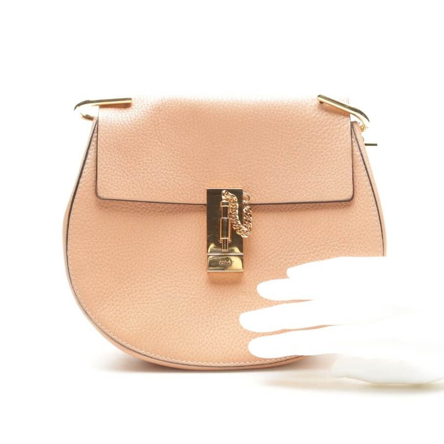 Image 4 of Drew Medium Shoulder Bag Peach in color Orange | Vite EnVogue