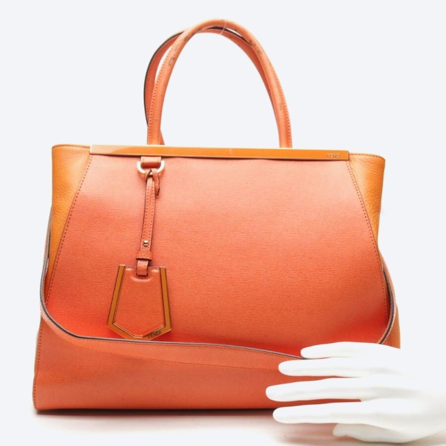Image 4 of 2Jours medium Handbag Orange in color Orange | Vite EnVogue