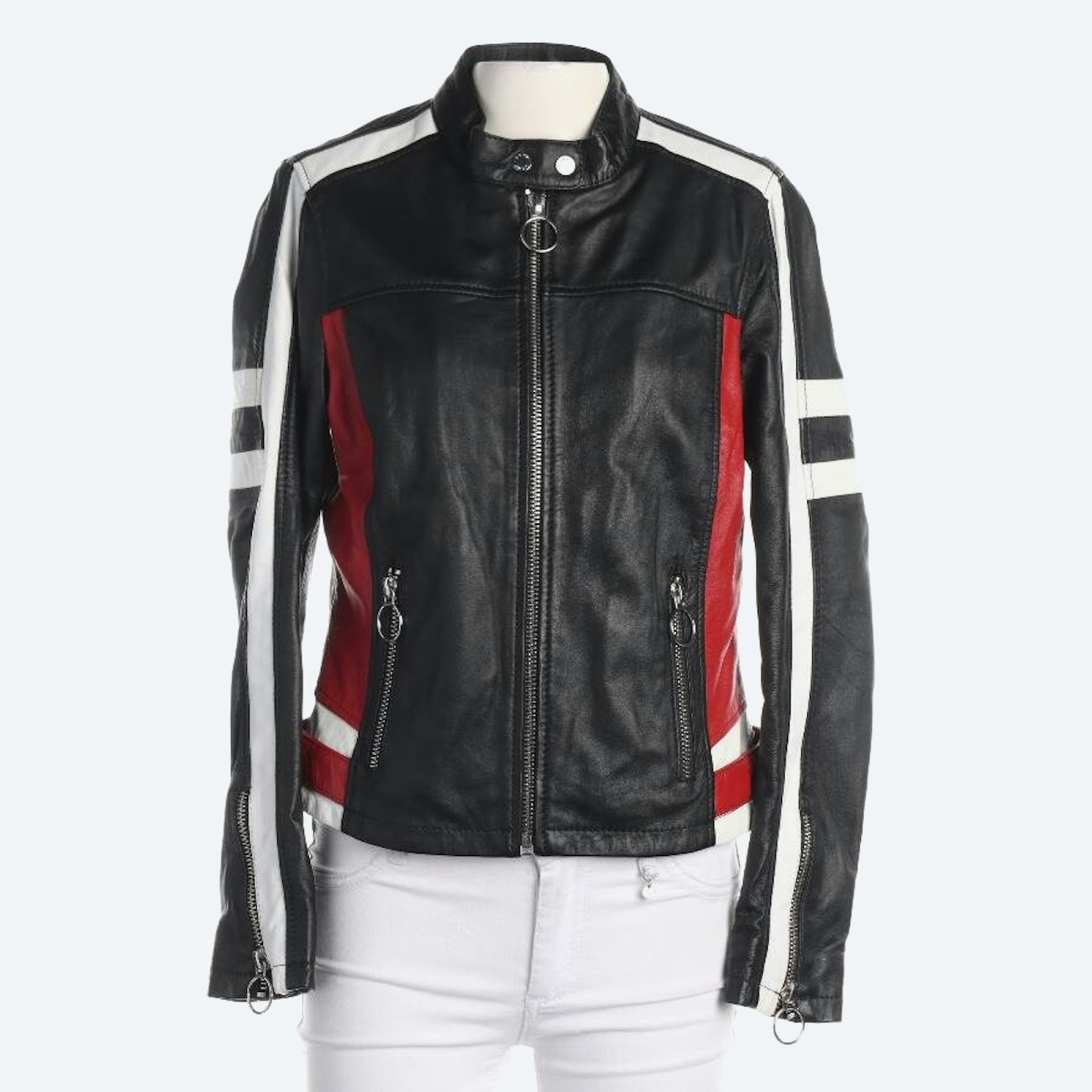 Image 1 of LeatherJacket M Multicolored in color Multicolored | Vite EnVogue